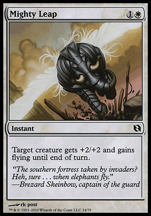 Mighty Leap (Duel Decks: Elspeth vs Tezzeret) Light Play