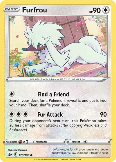 Furfrou (SWSH06: Chilling Reign) Near Mint