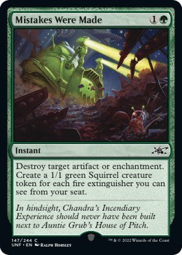 Mistakes Were Made (Unfinity) Light Play Foil