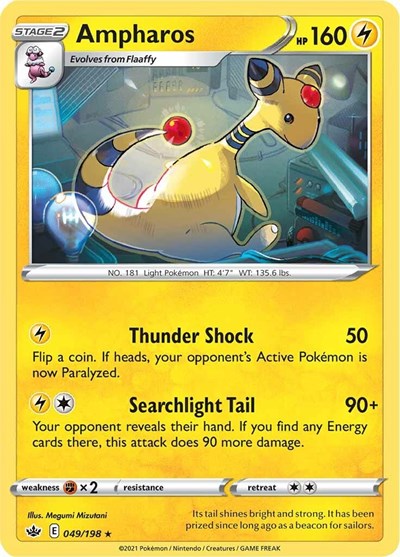 Ampharos (SWSH06: Chilling Reign) Near Mint Reverse Holofoil