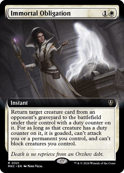 Immortal Obligation (Extended Art) (Commander: Murders at Karlov Manor) Near Mint