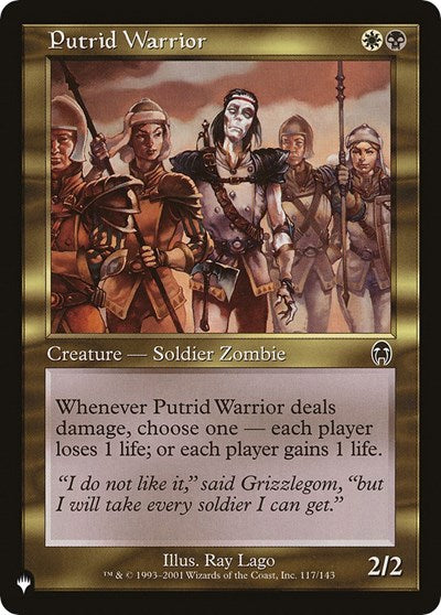 Putrid Warrior (The List) Near Mint