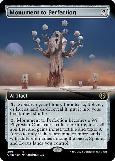 Monument to Perfection (Extended Art) (Phyrexia: All Will Be One) Light Play