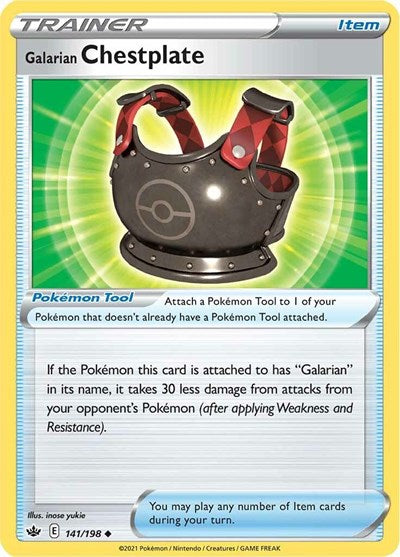Galarian Chestplate (SWSH06: Chilling Reign) Near Mint
