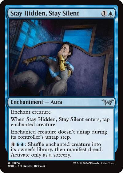 Stay Hidden, Stay Silent (0074) (Duskmourn: House of Horror) Near Mint Foil