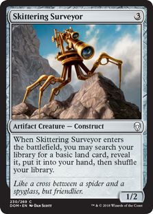 Skittering Surveyor (Dominaria) Light Play Foil