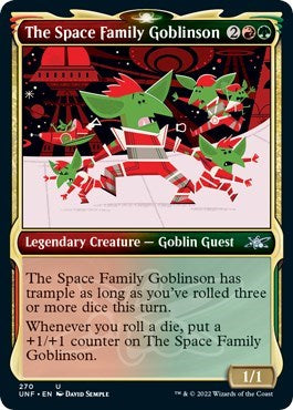 The Space Family Goblinson (Showcase) (Unfinity) Light Play Foil