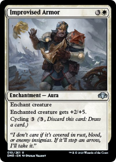 Improvised Armor (Dominaria Remastered) Light Play Foil