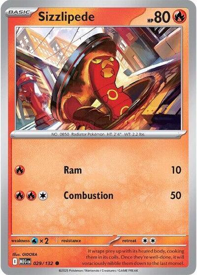Sizzlipede (ME01: Mega Evolution) Near Mint