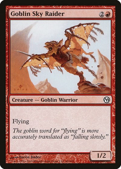 Goblin Sky Raider (Duels of the Planeswalkers) Light Play
