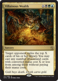 Villainous Wealth (Khans of Tarkir) Light Play
