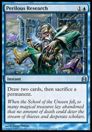 Perilous Research (Commander) Light Play