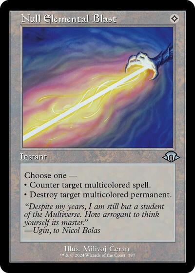 Null Elemental Blast (Retro Frame) (Modern Horizons 3) Light Play Foil