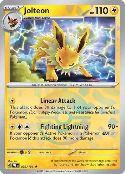 Jolteon (Poke Ball Pattern) (SV: Prismatic Evolutions) Near Mint Holofoil