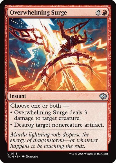 Overwhelming Surge (Tarkir: Dragonstorm) Near Mint Foil