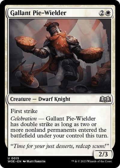 Gallant Pie-Wielder (Wilds of Eldraine) Light Play Foil