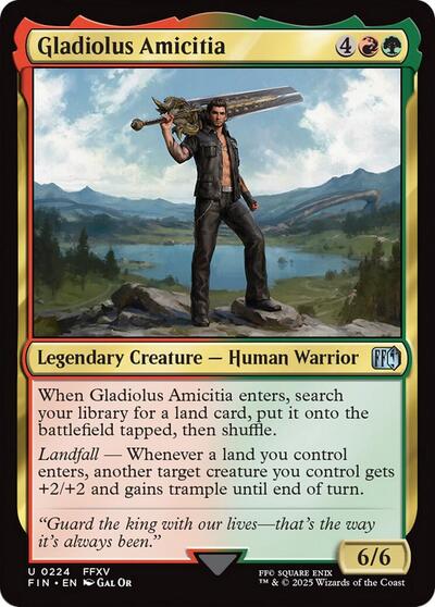 Gladiolus Amicitia (Universes Beyond: FINAL FANTASY) Near Mint Foil
