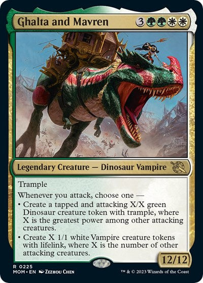 Ghalta and Mavren (March of the Machine) Light Play Foil