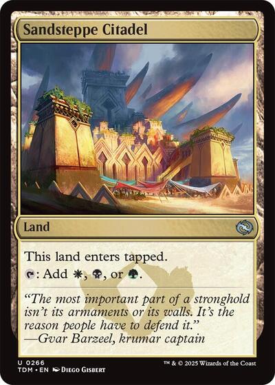 Sandsteppe Citadel (Tarkir: Dragonstorm) Near Mint Foil