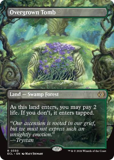 Overgrown Tomb (Borderless) (Lorwyn Eclipsed) Near Mint Foil