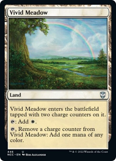 Vivid Meadow (Commander: Streets of New Capenna) Light Play