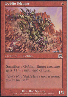 Goblin Sledder (Onslaught) Light Play