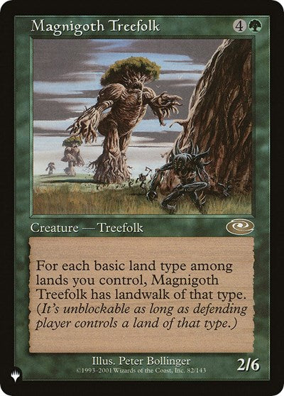 Magnigoth Treefolk (The List) Light Play