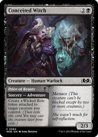 Conceited Witch (Wilds of Eldraine) Near Mint Foil