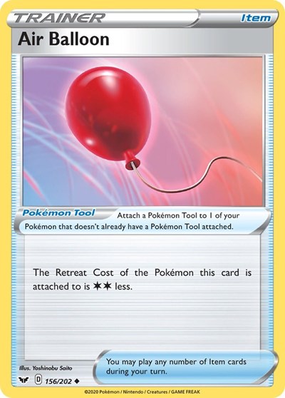 Air Balloon (SWSH01: Sword & Shield Base Set) Near Mint Reverse Holofoil