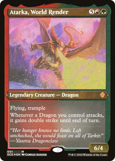 Atarka, World Render (Foil Etched) (Commander 2022 Starter Decks) Near Mint Foil