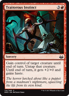 Traitorous Instinct (Modern Masters 2017) Light Play Foil