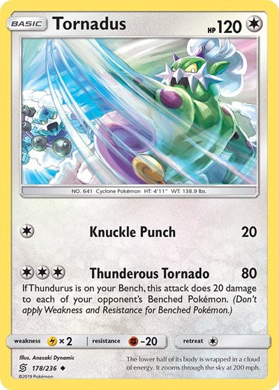 Tornadus (SM - Unified Minds) Near Mint Reverse Holofoil