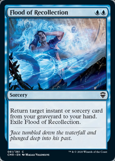 Flood of Recollection (Commander Legends) Light Play Foil