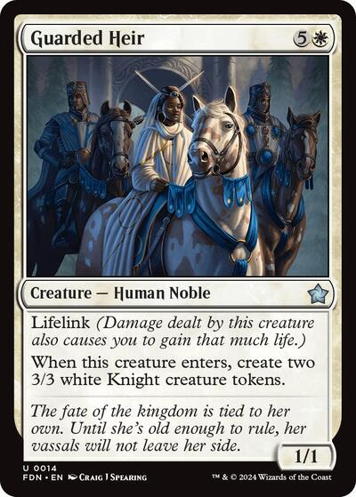 Guarded Heir (Foundations) Near Mint Foil