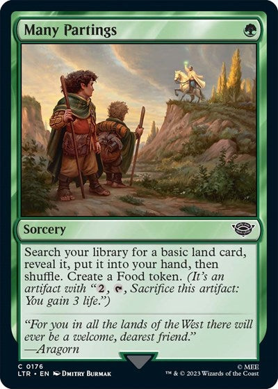 Many Partings (Universes Beyond: The Lord of the Rings: Tales of Middle-earth) Light Play Foil