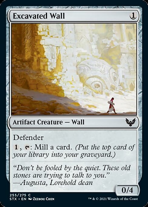 Excavated Wall (Strixhaven) Near Mint Foil