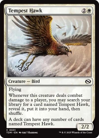 Tempest Hawk (Tarkir: Dragonstorm) Near Mint Foil