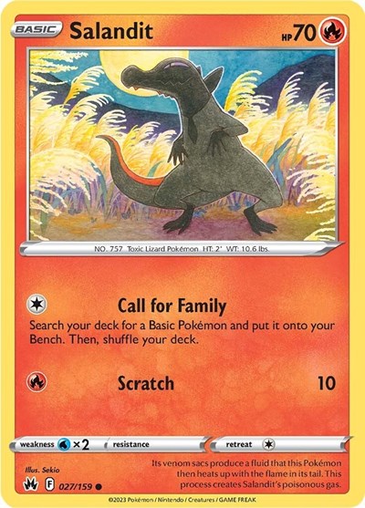 Salandit (Crown Zenith) Near Mint Reverse Holofoil
