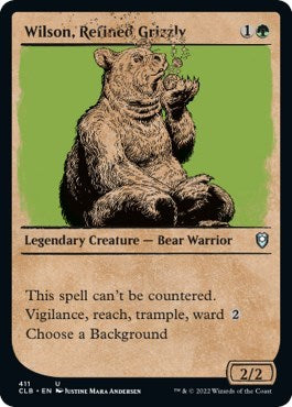 Wilson, Refined Grizzly (Showcase) (Commander Legends: Battle for Baldur's Gate) Light Play Foil