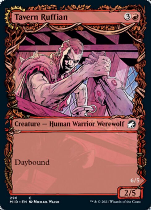 Tavern Ruffian / Tavern Smasher (Showcase) (Innistrad: Midnight Hunt) Light Play Foil