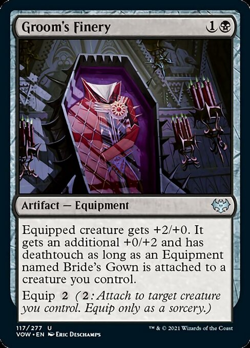 Groom's Finery (Innistrad: Crimson Vow) Light Play Foil