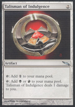 Talisman of Indulgence (Mirrodin) Light Play