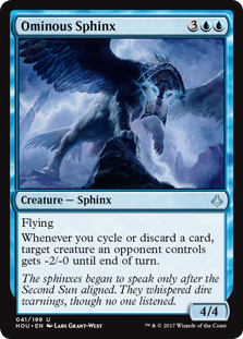 Ominous Sphinx (Hour of Devastation) Light Play Foil