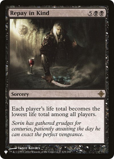 Repay in Kind (The List) Light Play