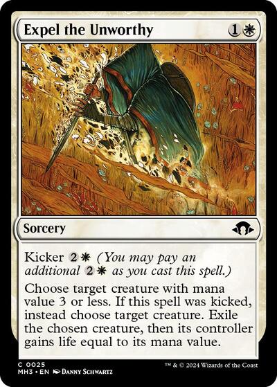 Expel the Unworthy (Modern Horizons 3) Light Play Foil
