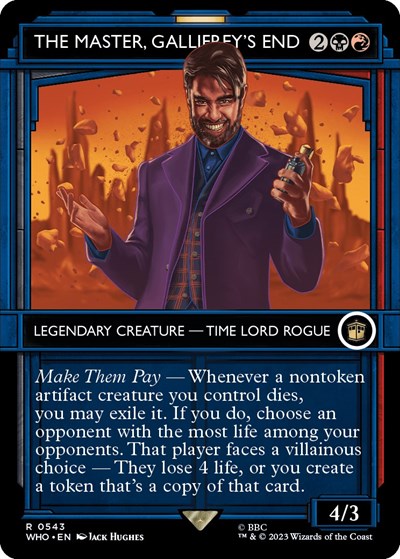 The Master, Gallifrey's End (Showcase) (Universes Beyond: Doctor Who) Light Play
