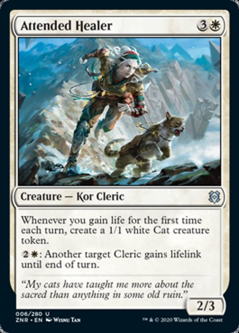 Attended Healer (Zendikar Rising) Light Play Foil