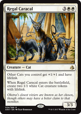Regal Caracal (Amonkhet) Light Play Foil