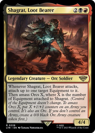 Shagrat, Loot Bearer (Universes Beyond: The Lord of the Rings: Tales of Middle-earth) Near Mint Foil
