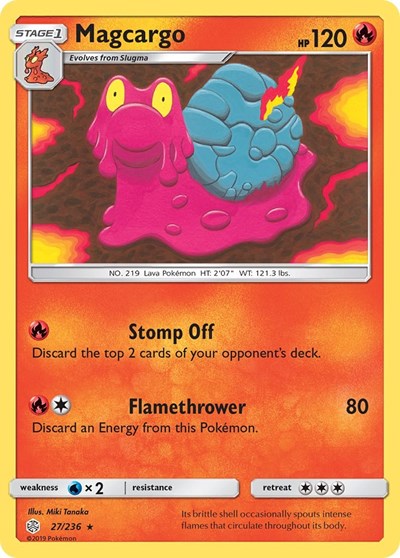 Magcargo (SM - Cosmic Eclipse) Near Mint Reverse Holofoil